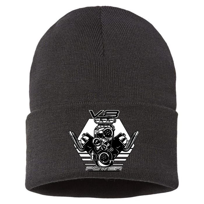 V8 Power Engine Sustainable Knit Beanie