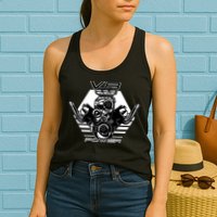 V8 Power Engine Womens Tank Top