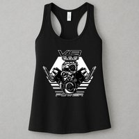 V8 Power Engine Womens Tank Top