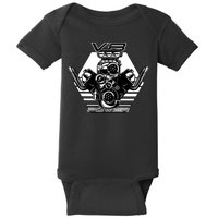 V8 Power Engine Baby Bodysuit