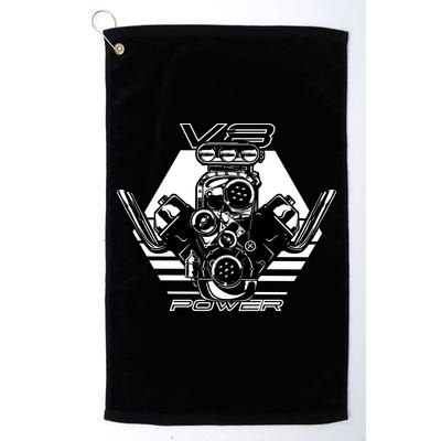 V8 Power Engine Golf Towel