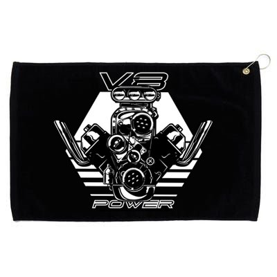 V8 Power Engine Grommeted Golf Towel