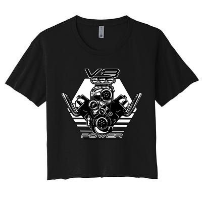 V8 Power Engine Crop Top