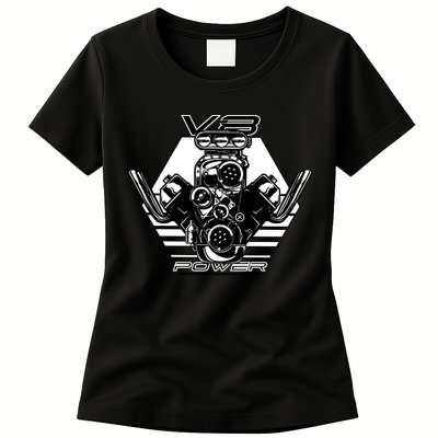 V8 Power Engine Womens T-Shirt