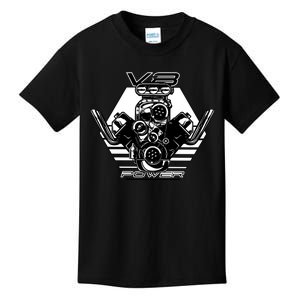 V8 Power Engine Kids T-Shirt