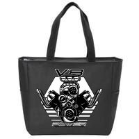 V8 Power Engine Zip Tote Bag