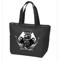 V8 Power Engine Zip Tote Bag