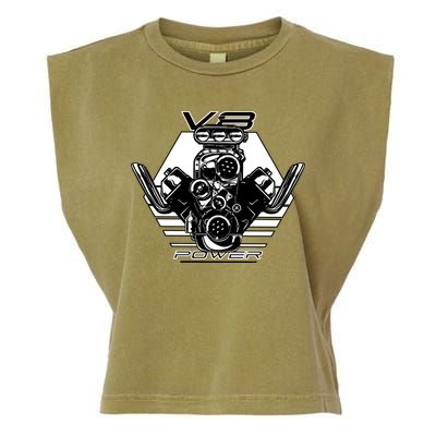 V8 Power Engine Garment-Dyed Women's Muscle Tee