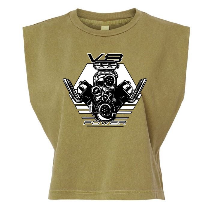 V8 Power Engine Garment-Dyed Women's Muscle Tee
