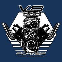 V8 Power Engine Infant Baby Jersey Bodysuit