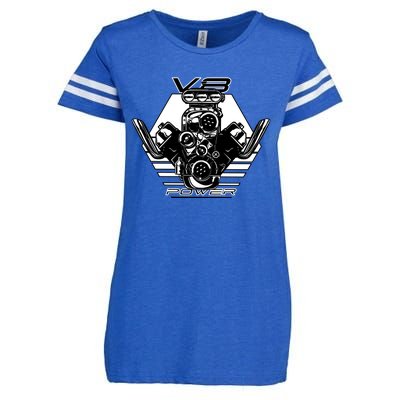 V8 Power Engine Enza Ladies Jersey Football T-Shirt