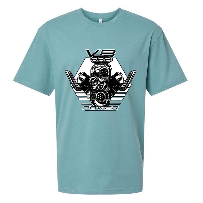 V8 Power Engine Sueded Cloud Jersey T-Shirt