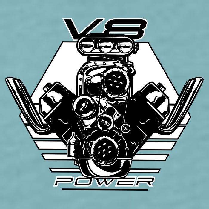 V8 Power Engine Sueded Cloud Jersey T-Shirt