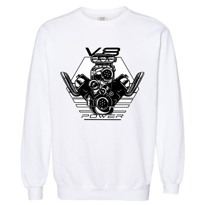 V8 Power Engine Garment-Dyed Sweatshirt