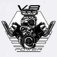 V8 Power Engine Garment-Dyed Sweatshirt
