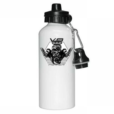 V8 Power Engine Aluminum Water Bottle 