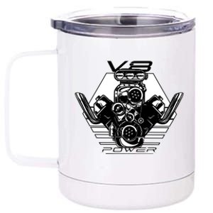 V8 Power Engine 12 oz Stainless Steel Tumbler Cup