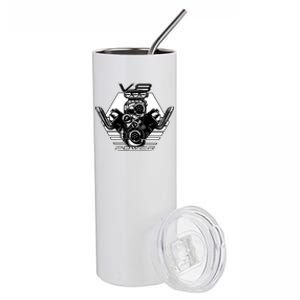 V8 Power Engine Stainless Steel Tumbler