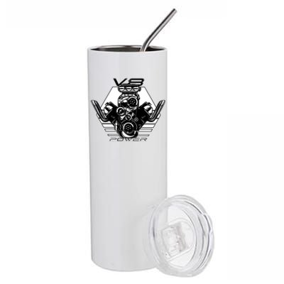 V8 Power Engine Stainless Steel Tumbler