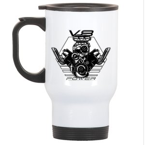 V8 Power Engine Stainless Steel Travel Mug