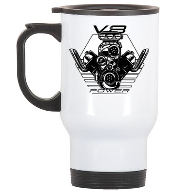 V8 Power Engine Stainless Steel Travel Mug