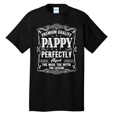 Vintage Pappy Fathers Day Grandpa Gift For  Tall T-Shirt