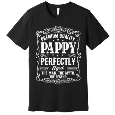 Vintage Pappy Fathers Day Grandpa Gift For  Premium T-Shirt