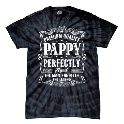 Vintage Pappy Fathers Day Grandpa Gift For  Tie-Dye T-Shirt