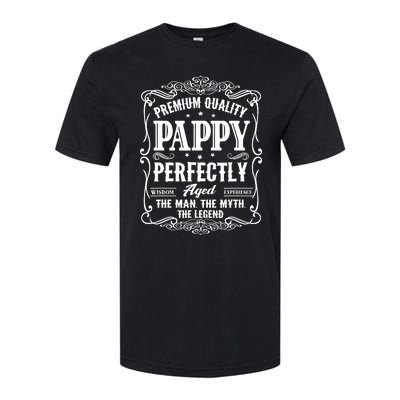 Vintage Pappy Fathers Day Grandpa Gift For  Softstyle CVC T-Shirt