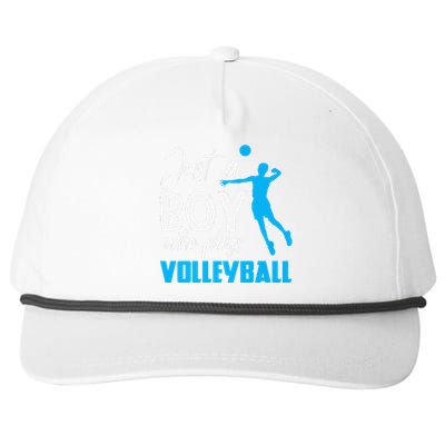 Volleyball Player funny Just A  Who Plays Volleyball Snapback Five-Panel Rope Hat