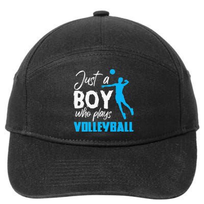 Volleyball Player funny Just A  Who Plays Volleyball 7-Panel Snapback Hat