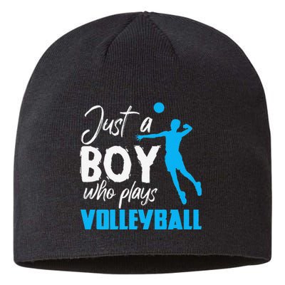 Volleyball Player funny Just A  Who Plays Volleyball Sustainable Beanie