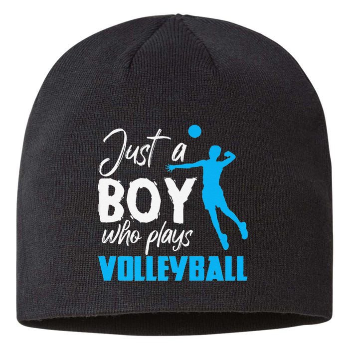 Volleyball Player funny Just A  Who Plays Volleyball Sustainable Beanie