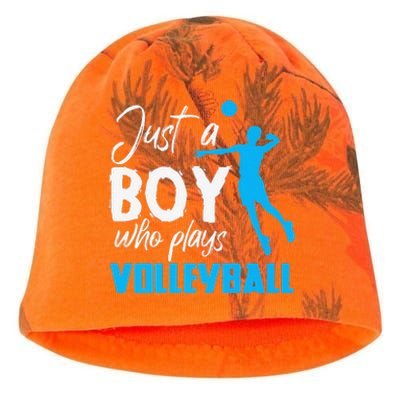 Volleyball Player funny Just A  Who Plays Volleyball Kati - Camo Knit Beanie