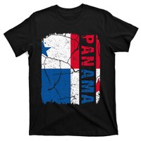 Vintage Panamanian Flag Panama Pride Roots Heritage Gift T-Shirt