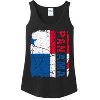 Vintage Panamanian Flag Panama Pride Roots Heritage Gift Ladies Essential Tank