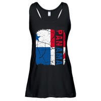 Vintage Panamanian Flag Panama Pride Roots Heritage Gift Ladies Essential Flowy Tank