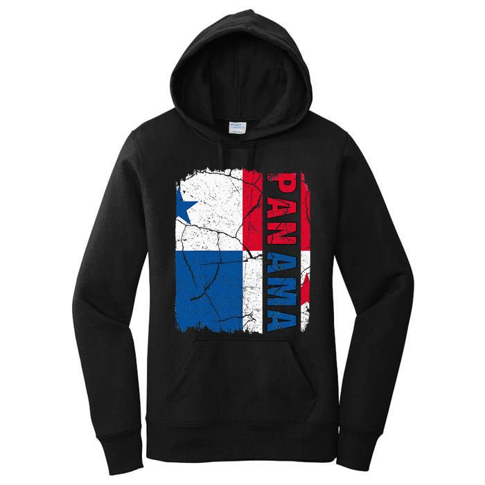 Vintage Panamanian Flag Panama Pride Roots Heritage Gift Women's Pullover Hoodie