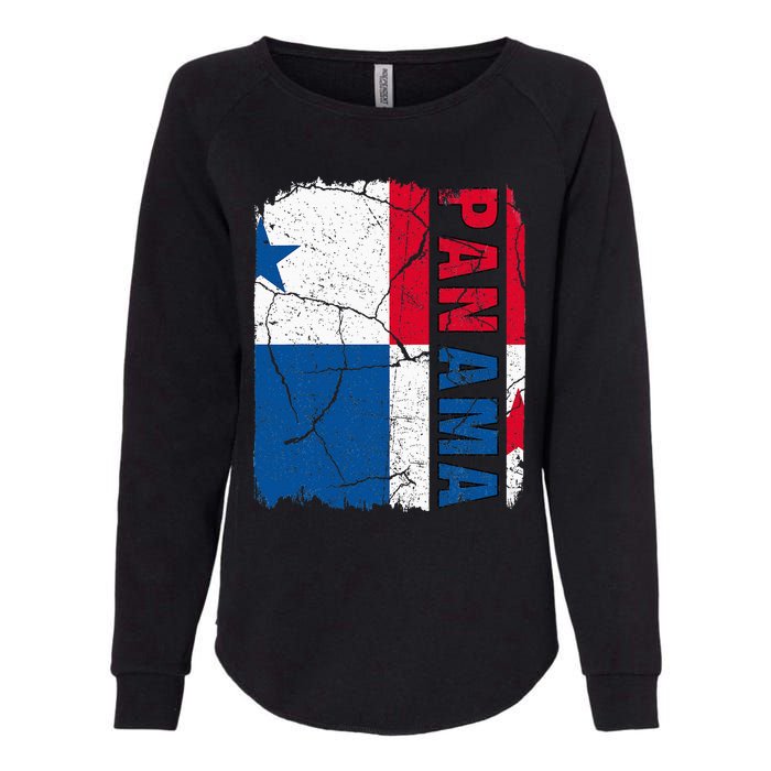 Vintage Panamanian Flag Panama Pride Roots Heritage Gift Womens California Wash Sweatshirt