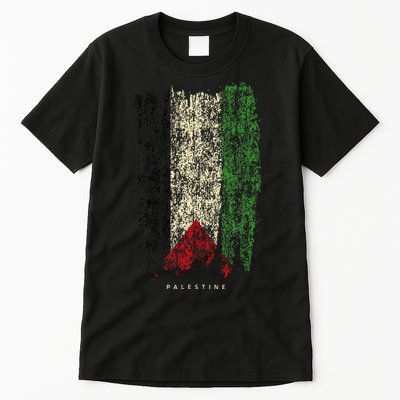 Vintage Palestine Flag Retro Palestinian Flag Palestinian Tall T-Shirt