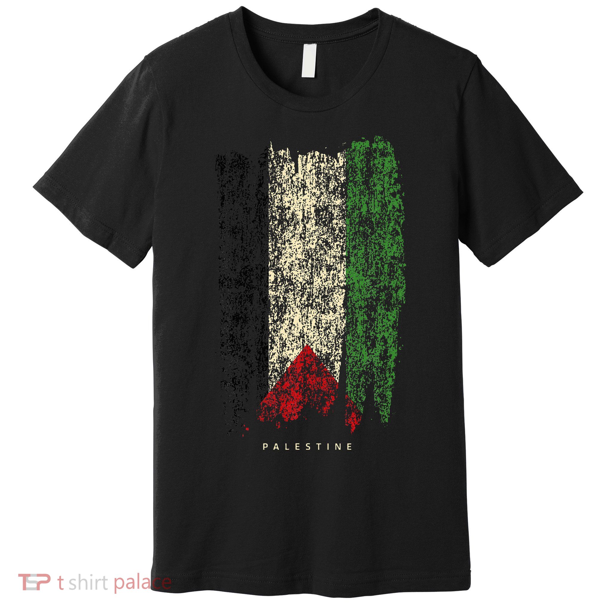 Vintage Palestine Flag Retro Palestinian Flag Palestinian Premium T-Shirt