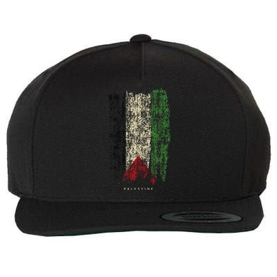 Vintage Palestine Flag Retro Palestinian Flag Palestinian Wool Snapback Cap