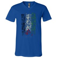 Vintage Palestine Flag Retro Palestinian Flag Palestinian V-Neck T-Shirt