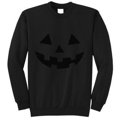 Vintage Pumpkin Face Jackolantern Jack O Lantern Halloween Sweatshirt