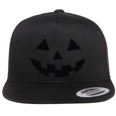 Vintage Pumpkin Face Jackolantern Jack O Lantern Halloween Flatbill Hat