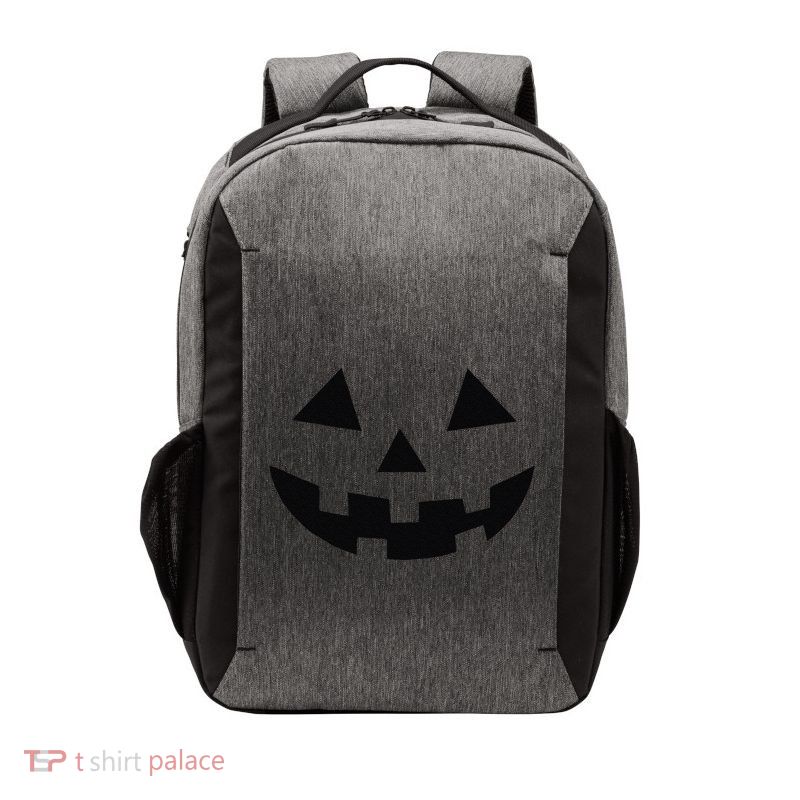 Vintage Pumpkin Face Jackolantern Jack O Lantern Halloween Vector Backpack
