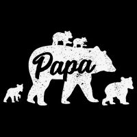 Vintage Papa Father Bear With 4 Cub Mothers Day Doggie Tank