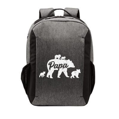 Vintage Papa Father Bear With 4 Cub Mothers Day Vector Backpack