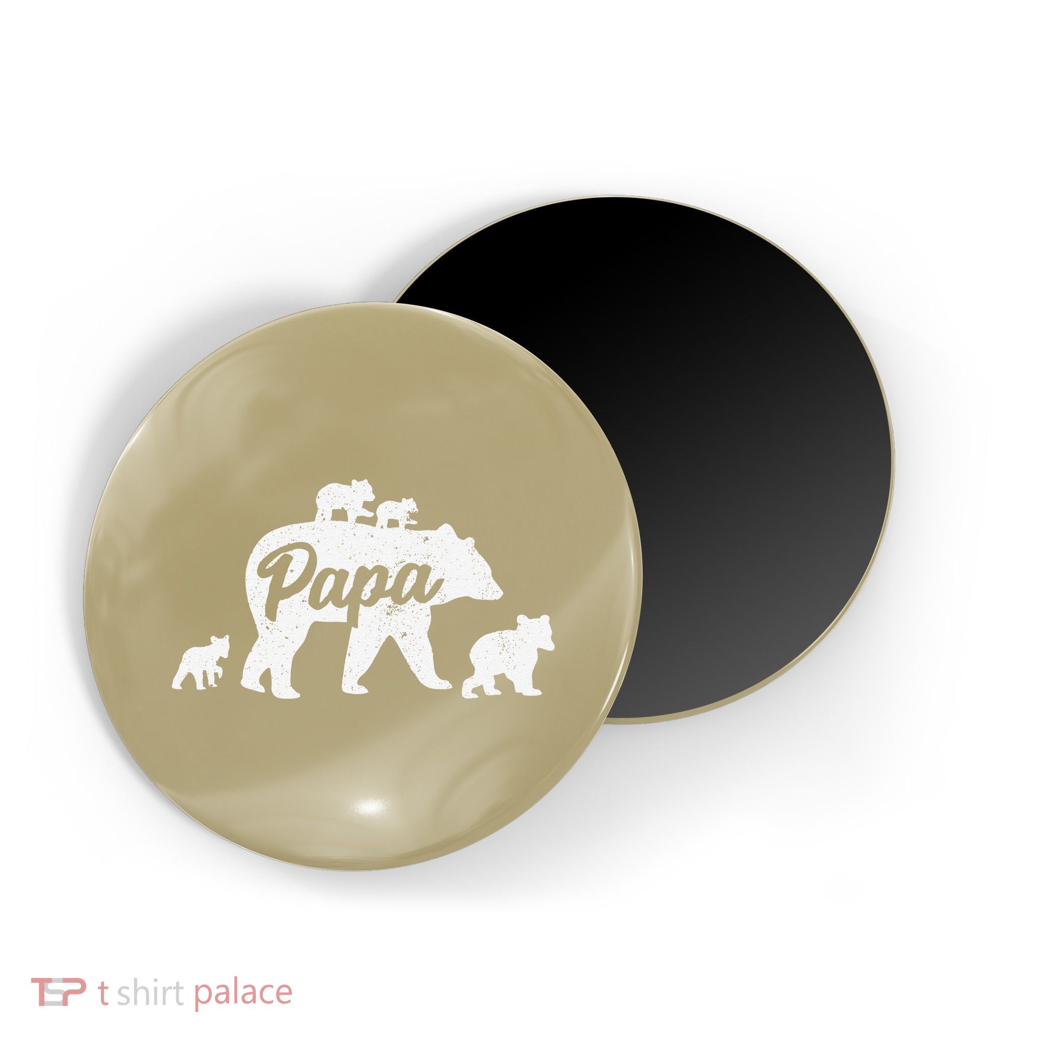 Vintage Papa Father Bear With 4 Cub Mothers Day Magnet
