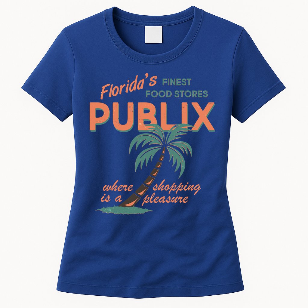 Vintage Publix Florida's Finest Food Stores Womens T-Shirt